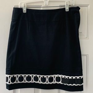 Cute summer skirt with ribbon detail at bottom.